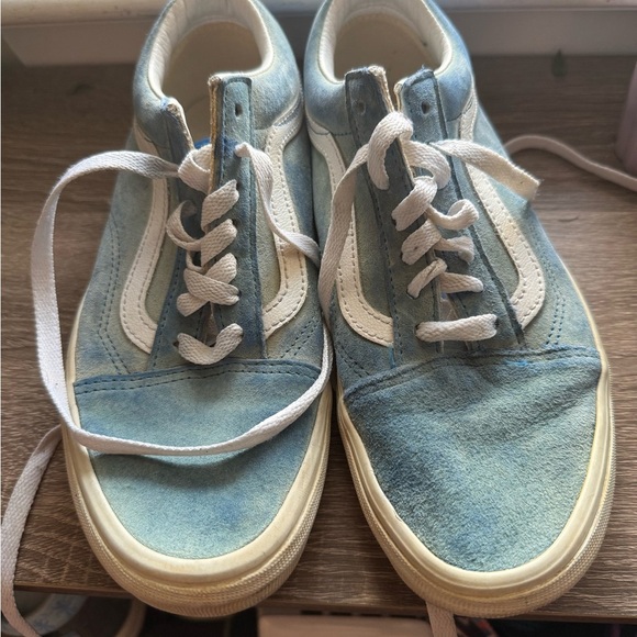 Vans Blue and White Sneakers Classic Skate Style - Picture 4 of 8